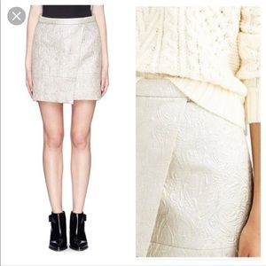 Jcrew metallic origami skirt size 6